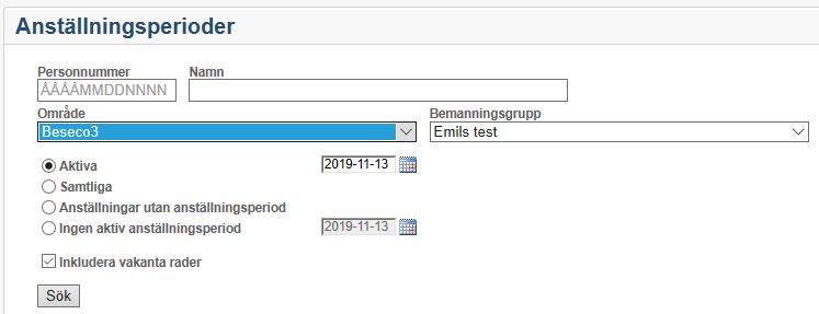 Anställningsperioder sök