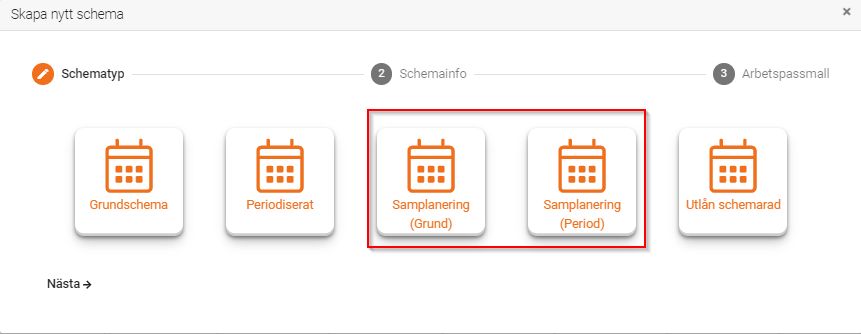 240816 Samplanering skapa schema
