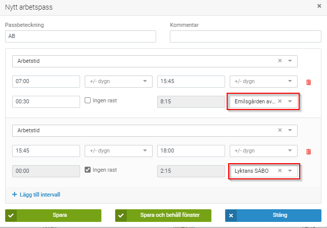 240816 Arbetspassmall samplanering pass intervall