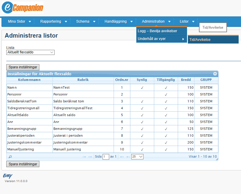 adminlistor