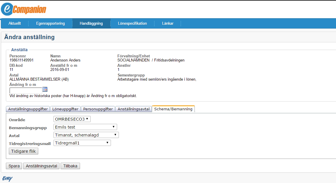 ÄndraAnställningSchema